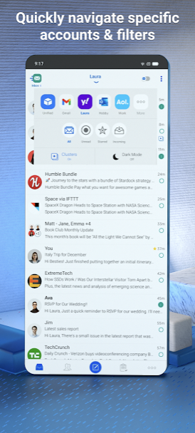 ALL YOUR EMAILS IN ONE PLACE | Blue Mail App APK